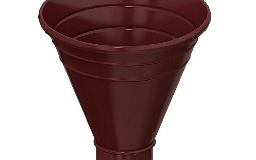 Водосборная воронка желоба Металл Профиль Foramina 100/300 мм RAL 8017 для 150/100