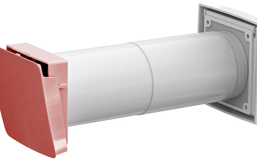 Приточный клапан с термостатом Vilpe Wive улучшенный Красный