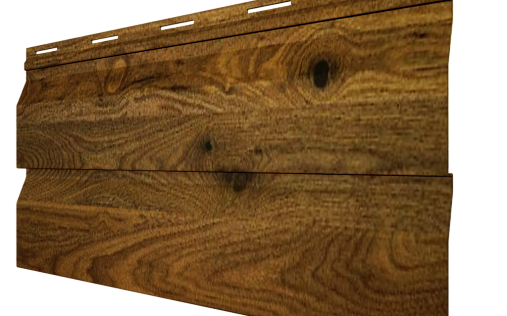 Металлический сайдинг Металл Профиль Мореный дуб с покрытием Ecosteel 0.5 мм