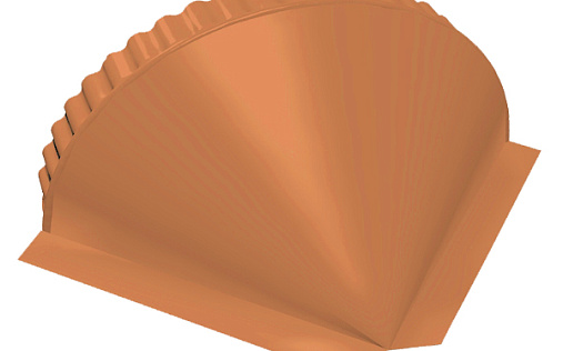 Конусная заглушка Grand Line с покрытием Полиэстер 0,45 мм RAL 2004