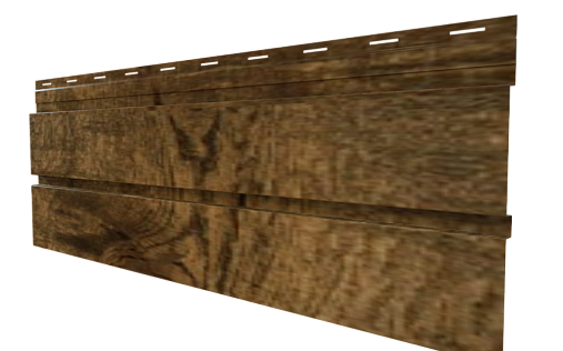 Металлический сайдинг Grand Line Квадро брус Antique Wood с покрытием Colority Print 0.45 мм