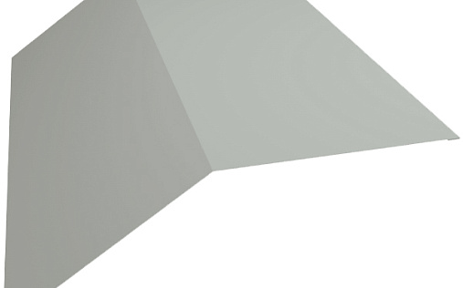 Планка плоского конька 115x30x115 Grand Line с покрытием Полиэстер 0,45 мм RAL 9003