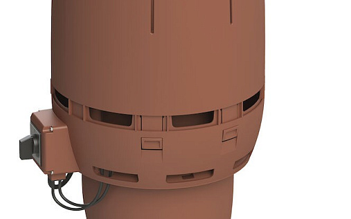 Вентилятор с шумопоглотителем Vilpe Flow ECo160Р/500 Кирпичный