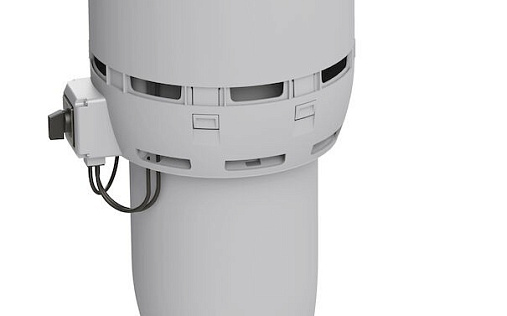 Вентилятор с шумопоглотителем Vilpe Flow ECo160Р/700 Светло-серый