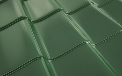 Металлочерепица Ламонтерра RAL 6005 с покрытием NormanMP 0.5 мм