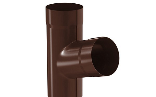 Тройник Aquasystem Премиум 100 мм, Pural, RAL 8017