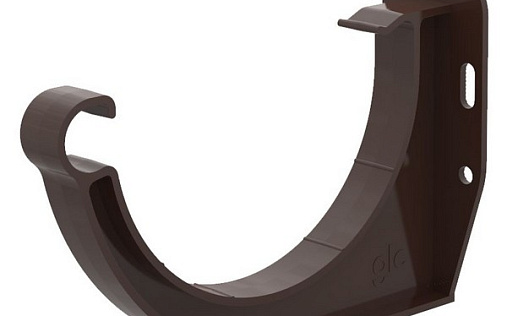 Короткий держатель желоба ПВХ GLC 152 мм RAL 9005