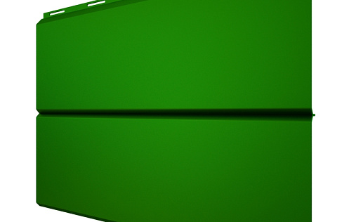 Металлический сайдинг Металл Профиль Lбрус XL Накатка RAL 6002 с покрытием Полиэстер 0.45 мм