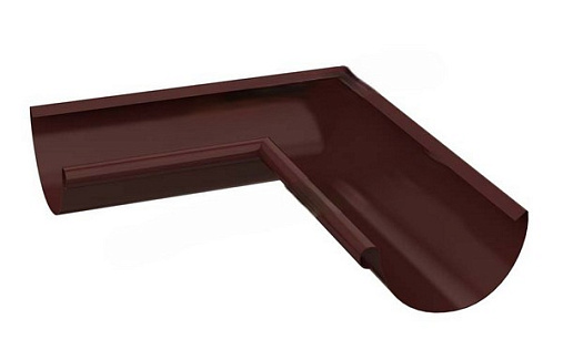 Внутренний угол желоба 90 градусов Металл Профиль GS Lite 125 мм RAL 8017