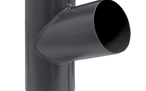 Тройник трубы Grand Line 100 мм RAL 7024