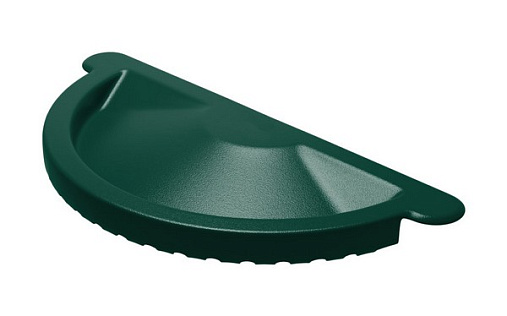 Заглушка желоба 125 мм Металл Профиль Foramina RAL 6005