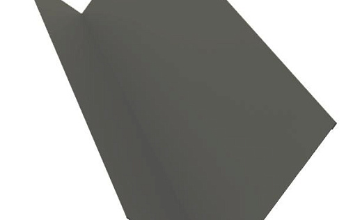 Планка примыкания 130x160 Grand Line с покрытием Полиэстер 0,45 мм RAL 7024