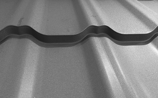 Металлочерепица Квинта Уно RAL 7004 с покрытием Satin 0.5 мм