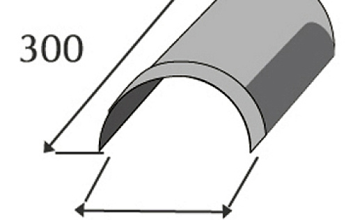 Наконечник полукруглого конька Metrotile