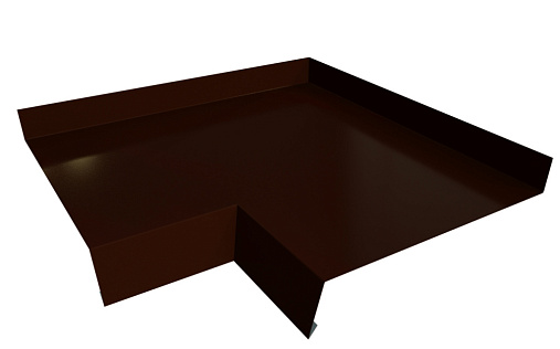 Угол отлива 200 внутренний Grand Line с покрытием Velur X 0,5 мм RAL 8017