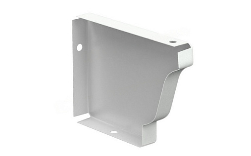 Заглушка желоба правая 120 мм МП Бюджет RAL 9003