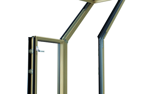Террасное окно (верхнее) Fakro FOP-X P50 78x140 RAL7016