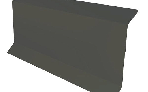 Планка примыкания в штробу Grand Line с покрытием Полиэстер 0,45 мм RAL 7024