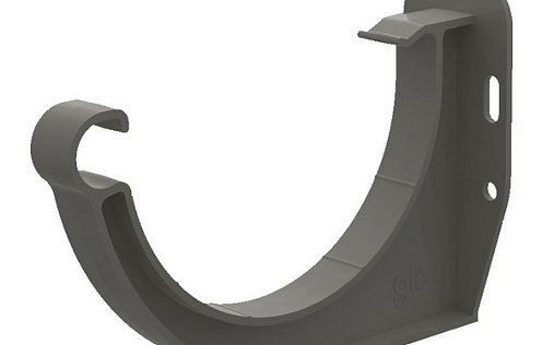 Короткий держатель желоба ПВХ GLC 152 мм RAL 7024