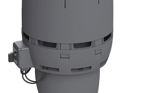 Вентилятор с шумопоглотителем Vilpe Flow ECo125Р/500 Серый