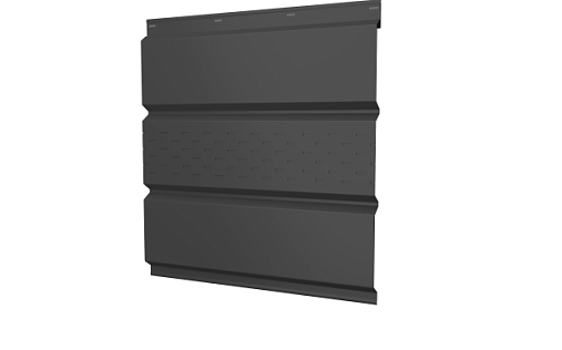 Металлический софит с центральной перфорацией Grand Line с покрытием Полиэстер 0,45 мм RAL 9005