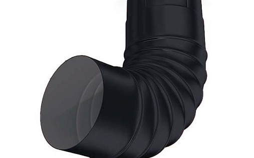 Колено трубы 100 мм Эконом 120 градусов RAL 7024