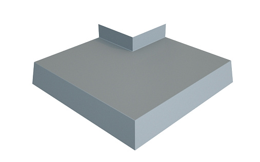 Угол отлива 150 внешний Grand Line с покрытием Полиэстер 0,45 мм RAL 7004