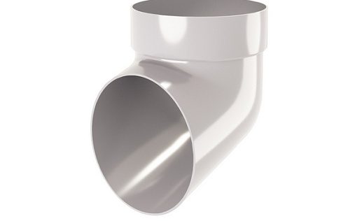 Колено круглой трубы ПВХ сливное Grand Line Классика 120/90