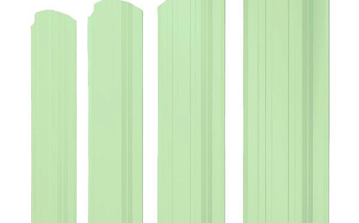 Штакетник фигурный Grand Line Прямоугольный с покрытием Полиэстер 0,45 мм RAL 6019