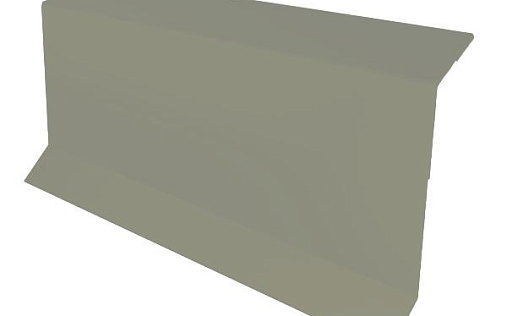 Планка примыкания в штробу Grand Line с покрытием Полиэстер 0,7 мм RAL 7004