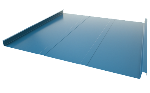 Двойной стоячий фальц Line Grand Line RAL 5005 с покрытием Atlas 0.5 мм