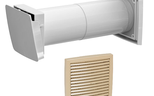 Приточный клапан с термостатом Vilpe Wive 100 Бежевый