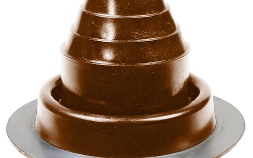 Проходка прямая Master Flash №2 диаметром 45-75 мм, 155х155 мм, коричневый, силикон