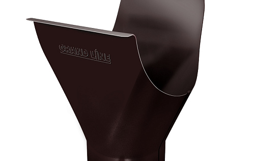 Воронка желоба Grand Line 125/90 мм RAL 8017