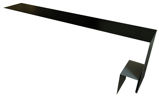 Планка околооконная сложная Блок-Хаус new 250x75x27 Grand Line с покрытием Satin 0,5 мм RAL 9005