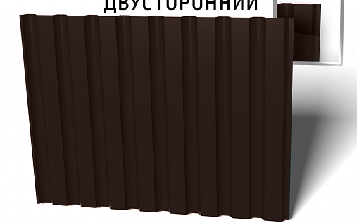 Профнастил С20-1100 (А, В, К) 0,45 мм двусторонний Полиэстер RAL 8017