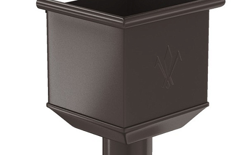 Водосборная воронка квадратная Aquasystem Премиум 125/90 мм, Pural, RR 32