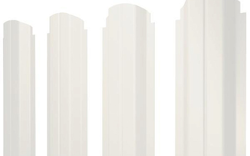 Штакетник фигурный Grand Line П-образный B с покрытием Полиэстер 0,45 мм RAL 9003