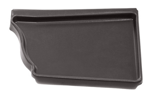 Заглушка желоба правая Grand Line Vortex 127 мм RAL 7024