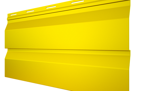 Металлический сайдинг Металл Профиль Корабельная доска RAL 1018 с покрытием Полиэстер 0.5 мм