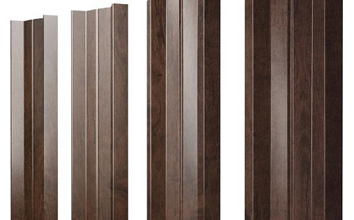 Штакетник Grand Line М-образный B с покрытием Print Premium 0,45 мм Antique Wood