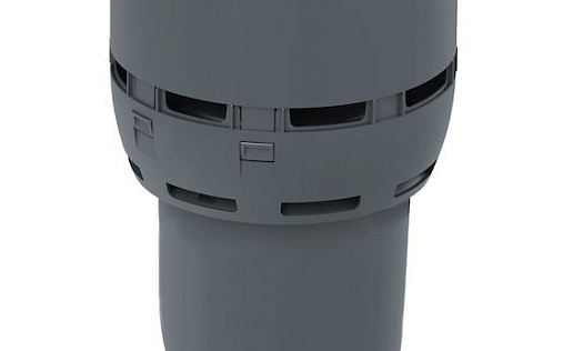 Вентиляционный выход Vilpe Flow диаметром 160/ИЗ/700 мм Серый