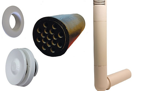 Приточный клапан Vilpe Velco с дефлектором Ross 125/135 Бежевый