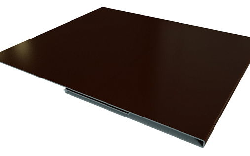 Планка финишная 48x25 Grand Line с покрытием Velur X 0,5 мм RAL 8017