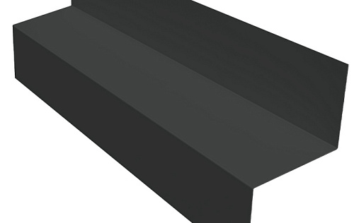 Отлив межэтажный 35 Grand Line с покрытием Satin 0,5 мм RAL 7016