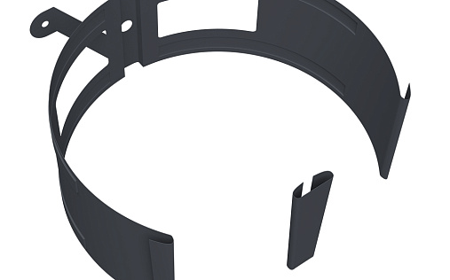 Кронштейн трубы на кирпич круглый 146 мм Grand Line Vortex Project RAL 7024