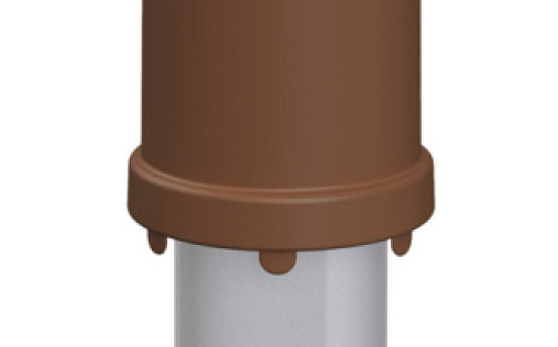 Вентиляционный выход Vilpe Flow 125C/ИЗ/400 Коричневый