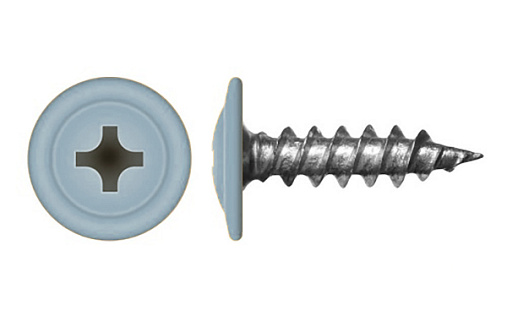 Саморез с прессшайбой по дереву 4,2x19 RAL 7004 (200 шт)