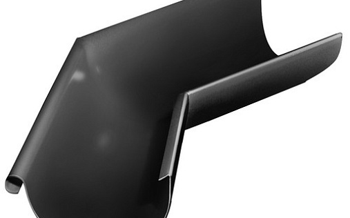 Угол желоба внешний Grand Line 135° 125 мм RAL 9005