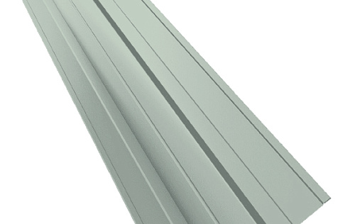 Фигурная планка верхней ендовы 70x70 Grand Line с покрытием Полиэстер 0,45 мм RAL 9003